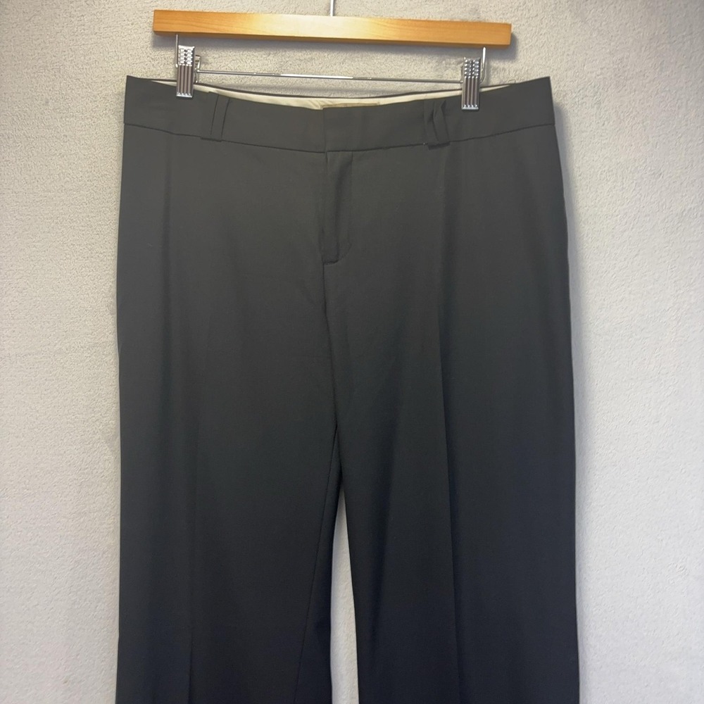 Banana Republic Jackson Curvy Fit Dress Pants Womens Size 10 Black Wool Straight - Picture 6 of 10